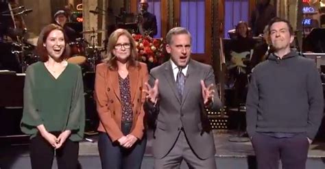 Steve Carell Teases The Office Reboot During Snl Monologue Huffpost