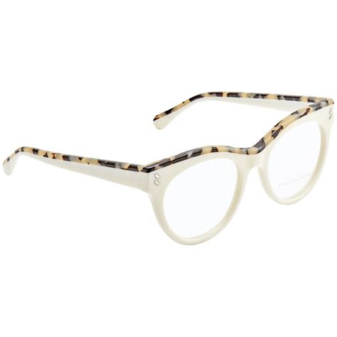 Eyeglasses Frame Stella Mccartney Ivory Havana Women Sc0024o 004 Walmart Canada