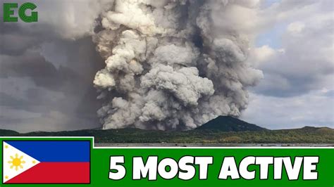 Philippines 🌋🇵🇭 5 Most Active Volcanoes Youtube