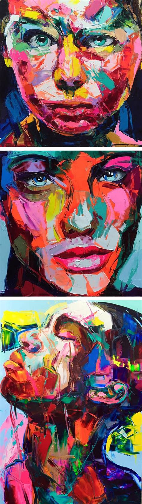 Vibrant Palette Knife Portraits Radiate Raw Emotions Art