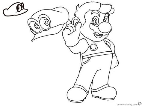 10 Dibujos Mario Odyssey