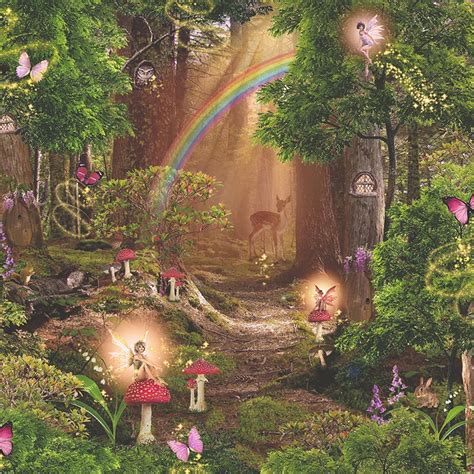 Magic Fairy Garden Wallpaper Arthouse 696009 This Magic Fairy Garden