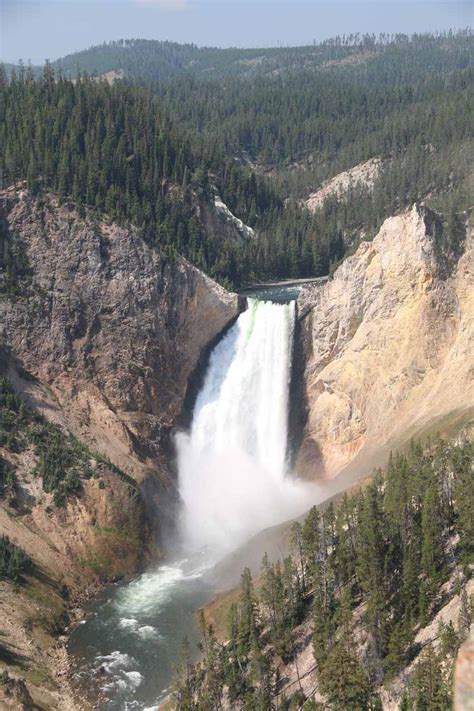 Lower Falls Yellowstone National Park Wyoming Usa