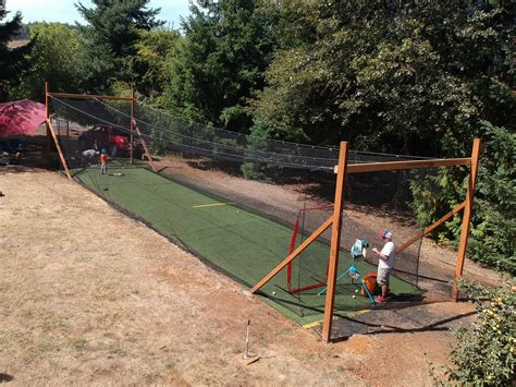 Diy Batting Cage In 2021 Batting Cage Backyard Backyard Baseball