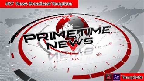 Broadcast news package / news pack v2. Free After Effects Intro Template #87 : NEWS Broadcast ...
