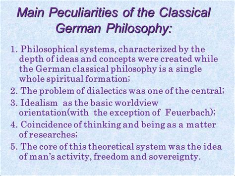 Classical German Philosophy Plan 1 Immanuel Kant And