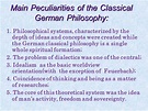 Classical German Philosophy Plan: 1. Immanuel Kant and