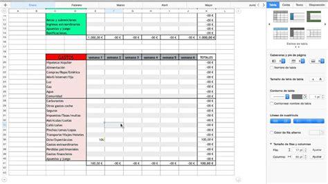 Tabla Excel Contabilidad Domestica Voda