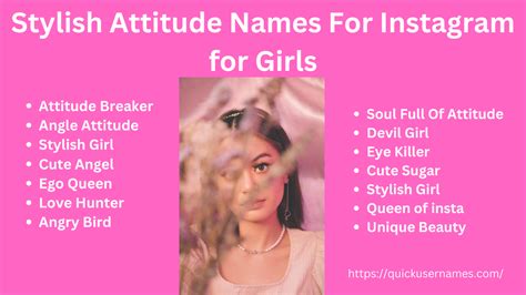 220 Stylish Attitude Names For Instagram For Girls 2024