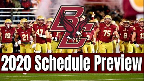 Boston College Football 2020 Schedule Preview And Early Prediction All