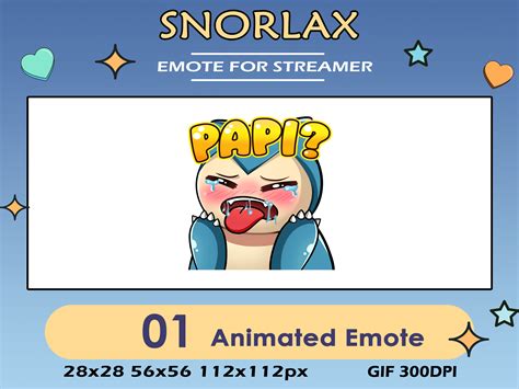 Ahegao Papi Snorlax Pokemon Animated Emote Animated Ahegao Snorlax