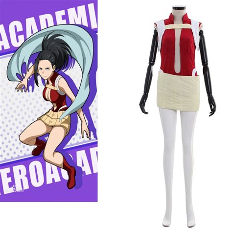 Cosplaydiy Anime My Hero Academia Yaoyorozu Momo Cosplay Costume Adult