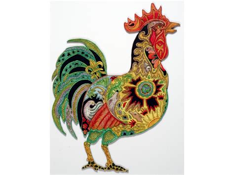 Rooster Wooden Jigsaw Puzzle Liberty Puzzles