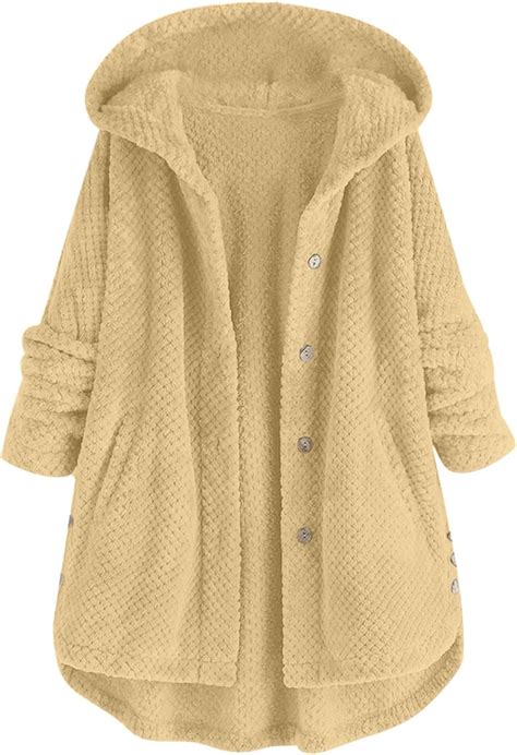 Hooded Cardigan Fleece 2023 Faux Fur Coats For Women Long Sleeve Teddy