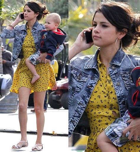 Selena Gomez Yellow Shirt
