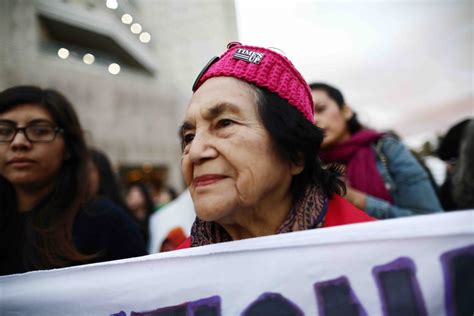 Dolores Huerta Fresno Activist Arrested At Labor Protest