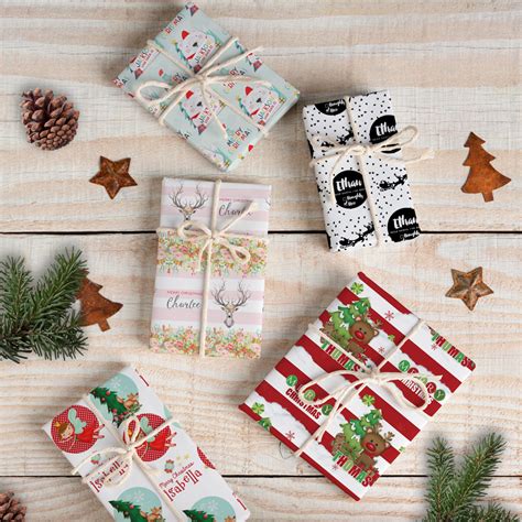 Personalised Custom Christmas Wrapping Paper T Wrap