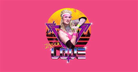 jessica love retro 80 s wrestling t shirt teepublic