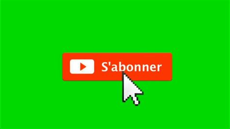 Bouton Sabonner Jaime Fond Vert Animésubscribe Button Like