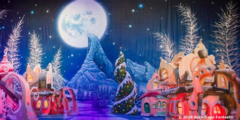 Whoville Christmas Backdrop Backdrops Fantastic