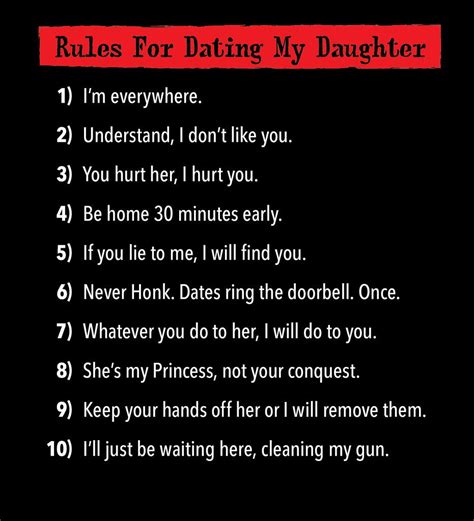 Rules For Dating My Daughter Dating My Daughter Dating Quotes