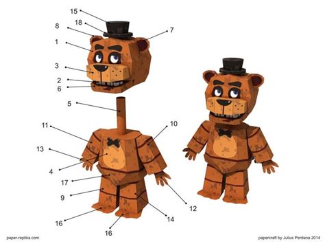 Five Nights At Freddys Paper Craft Fnaf Crafts Five Nights At