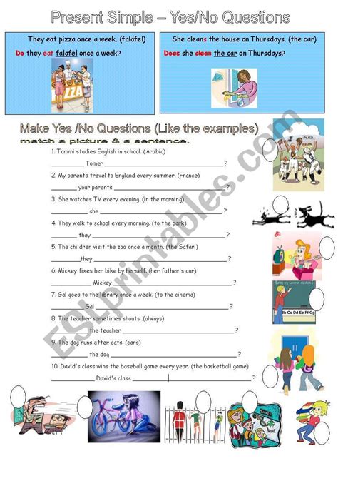 Present Simple Yes No Questions Interactive Worksheet Vrogue Co
