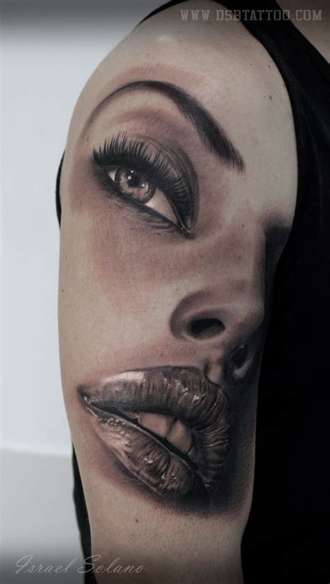 114 face tattoos that are holy sh*t amazing! Realistic 3D Girls Face Sleeve Tattoo | Best tattoo design ...