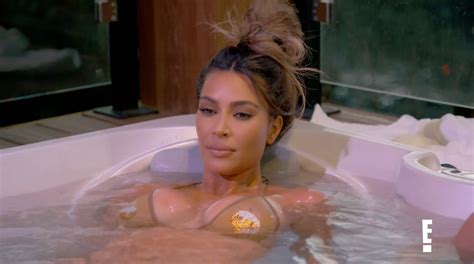 Kim Kardashian Stuns In A Barely There Peach Bikini With Cheeky Emojis After Ex Kanye Wests