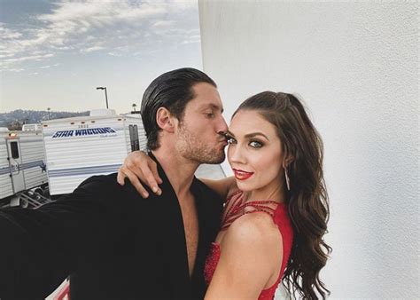 Valentin Chmerkovskiy Kissing His Wife Jenna Chmerkovskiy On The Forehead Jenna Johnson