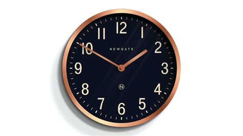 Newgate Master Edwards Wall Clock Radial Copper Harvey Norman New