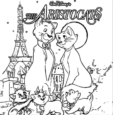 Cute Disney The Aristocats Coloring Page Wecoloringpage The Best