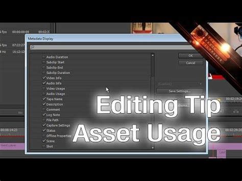 At any point in the creative process, you can go back to the project panel and find the. Adobe Premiere Pro Tip - Asset Usage - The Basic Filmmaker ...