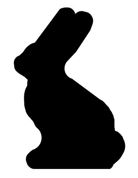 Bunny Silhouette Free Printable Bunny Template Generous Bunny Stencil