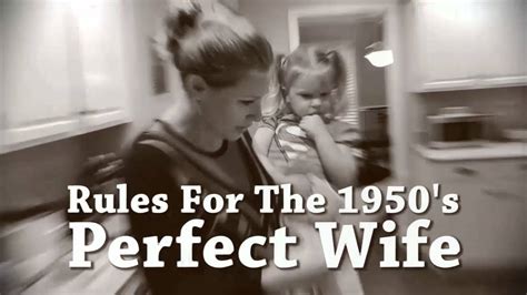 1950 S Perfect Housewife Rules Youtube