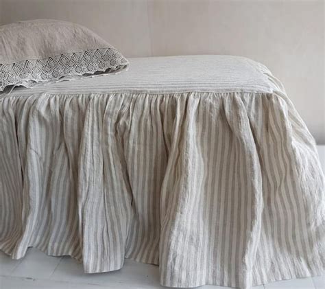 Save on a huge selection of new and used items — from fashion to toys, shoes to electronics. Striped ruffle BEDSKIRT - stonewashed linen dust ruffle - shabby chic bed skirt - Queen, King ...
