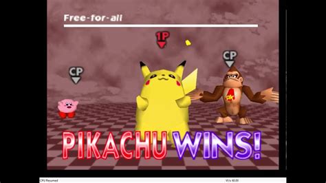 Super Smash Brothers N64 Pikachu Smack Down Youtube