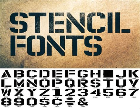 Script Stencil Font