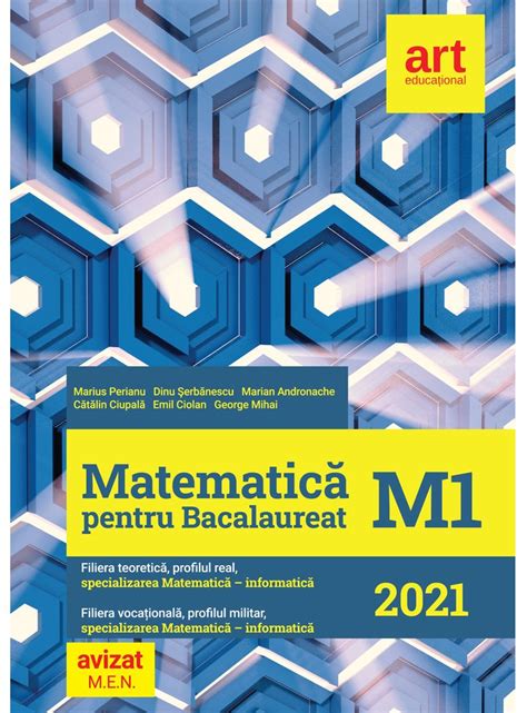 Ministerul educaţiei, cercetării şi inovării. Bacalaureat. MATEMATICĂ M1. 2021 - ART Educaţional