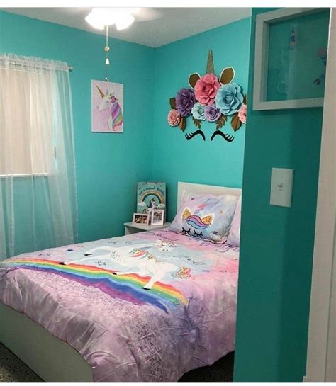 Girls Unicorn Bedroom Unicorn Theme Little Girls Room Unicorn