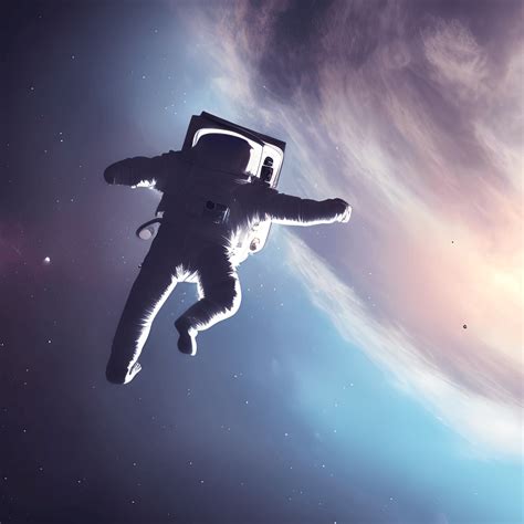 Astronaut Drifting In Space 4k · Creative Fabrica
