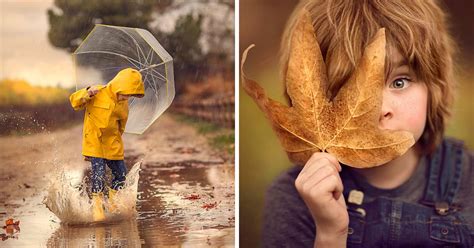Photographer Mom Takes Magical Autumn Portraits Of Her