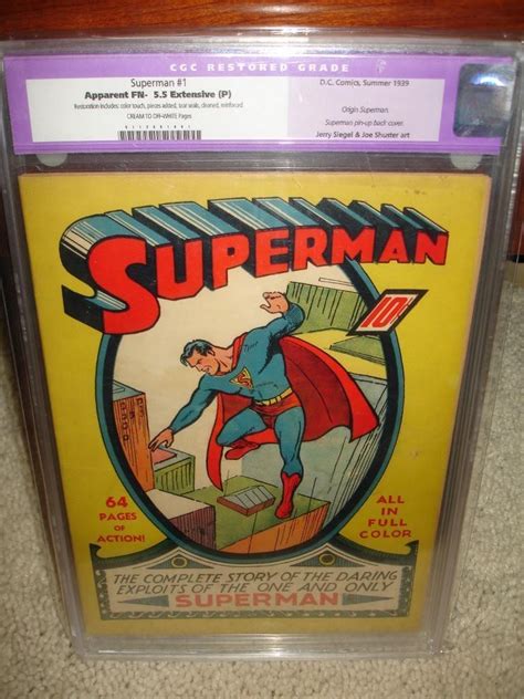 Superman 1 Graded Cgc 55 Comics Watcher