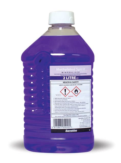Methylated Spirits 2 Litres Solvents Finishes Consumables Tilgear