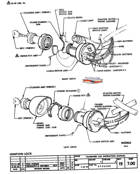 1957 Chevy Ignition Switch Wiring Diagram