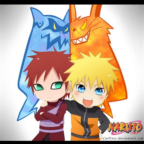 Gaara And Naruto Xd By Carl1tos On Deviantart