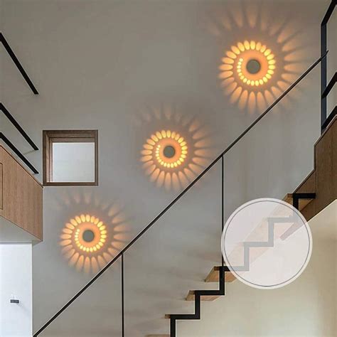 3w Spiral Led Wall Sconce Rgb Ceiling Light For Art Wall Lamp Hotel