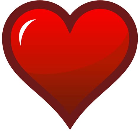 Free Clip Art Red Heart Icon By Pianobrad