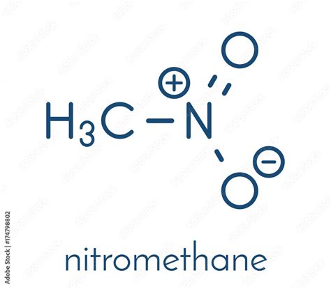 Nitromethane Nitro Fuel Molecule Used As Fuel To Power Rockets Drag
