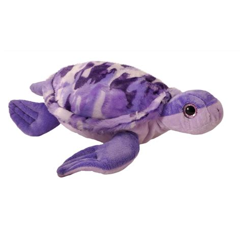 Purple Camo Sea Turtle 14 Inch Stuffed Animal By The Petting Zoo